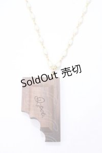 Q-pot. / ウッドチョコブレイクネックレス  チョコ Y-25-05-16-037-QP-AC-SZ-ZY