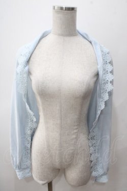 画像1: axes femme / バラ釦付2wayUVストール  サックス Y-25-05-16-042-AX-ZA-SZ-ZY