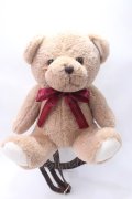Amavel / FLUFFY YUMMY SOUVENIRテディベアリュック  ブラウン Y-25-05-16-044-CA-BG-SZ-ZY