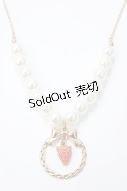 画像1: m petit by misako / AMイチゴサークルネックレス  中金 Y-25-05-16-005-LO-AC-SZ-ZY