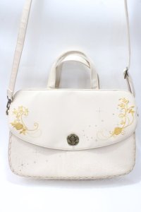 axes femme / バラ刺繍型押し3WAYバッグ  生成り Y-25-05-16-050-AX-BG-SZ-ZT-K023