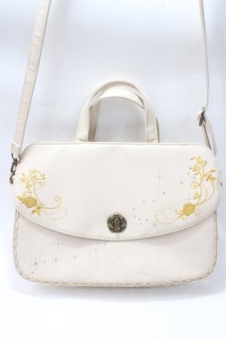 画像1: axes femme / バラ刺繍型押し3WAYバッグ  生成り Y-25-05-16-050-AX-BG-SZ-ZY