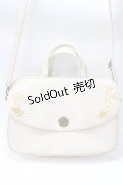 画像1: axes femme / バラ刺繍型押し3WAYバッグ  生成り Y-25-05-16-050-AX-BG-SZ-ZT-K023