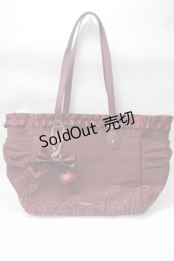 画像1: ｍ petit by misako / トートバッグ  濃赤 Y-25-05-16-051-LO-BG-SZ-ZY