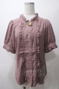 axes femme / カメオ付アンティークブラウス L アワピンク Y-25-05-19-007-AX-BL-SZ-ZY