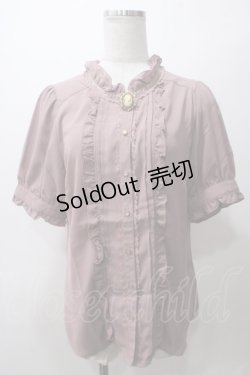 画像1: axes femme / カメオ付アンティークブラウス L アワピンク Y-25-05-19-007-AX-BL-SZ-ZY