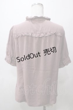 画像2: axes femme / カメオ付アンティークブラウス L アワピンク Y-25-05-19-007-AX-BL-SZ-ZY