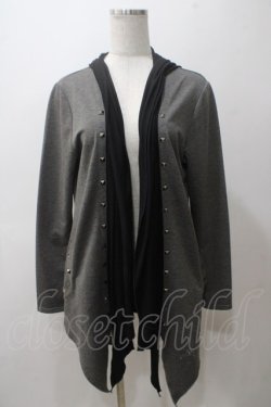 画像1: ALGONQUINS / レイヤードカーディガン F グレー Y-25-05-19-064-AL-TO-SZ-ZY