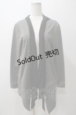 画像1: ALGONQUINS / レイヤードカーディガン F グレー Y-25-05-19-064-AL-TO-SZ-ZT0625X