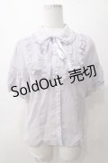 axes femme / シアーフリル丸襟ブラウス F ラベンダー Y-25-05-19-008-AX-BL-SZ-ZY