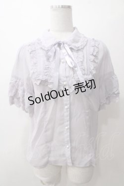 画像1: axes femme / シアーフリル丸襟ブラウス F ラベンダー Y-25-05-19-008-AX-BL-SZ-ZY