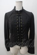 Rozen Kavalier / 刺繍入りZIPブルゾン  黒 Y-25-05-19-067-OO-JA-SZ-ZY