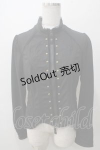 Rozen Kavalier / 刺繍入りZIPブルゾン  黒 Y-25-05-19-067-OO-JA-SZ-ZY
