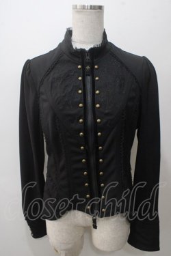 画像1: Rozen Kavalier / 刺繍入りZIPブルゾン  黒 Y-25-05-19-067-OO-JA-SZ-ZY