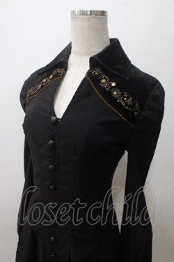 画像3: Ozz oneste / レースアップ刺繍ワンピース  黒 Y-25-05-19-068-OO-OP-SZ-ZY