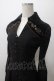 画像3: Ozz oneste / レースアップ刺繍ワンピース  黒 Y-25-05-19-068-OO-OP-SZ-ZY (3)