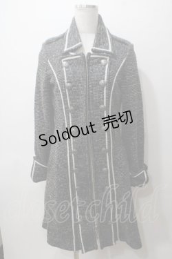画像1: 【SALE】Rozen Kavalier / ナポレオンツイードコート  黒 Y-25-05-19-069-OO-CO-SZ-ZT-C046