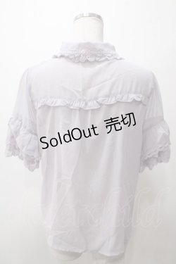 画像2: axes femme / シアーフリル丸襟ブラウス F ラベンダー Y-25-05-19-008-AX-BL-SZ-ZY