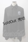 NieR Clothing / 着物袖風シャツ  黒 Y-25-05-19-073-PU-BL-SZ-ZY