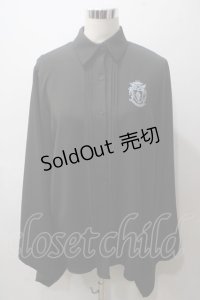 NieR Clothing / 着物袖風シャツ  黒 Y-25-05-19-073-PU-BL-SZ-ZY