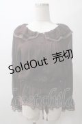 axes femme / 楊柳ペプラムブラウス M 茶 Y-25-05-19-009-AX-BL-SZ-ZY