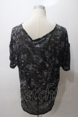 画像2: PEACE NOW / ラメptタイダイトップス M 黒×グレー Y-25-05-19-080-PU-TO-SZ-ZY
