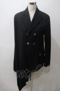 BPN FOR MEN / アシンメトリー ケープジャケット M 黒 Y-25-05-19-081-GO-JA-SZ-ZY