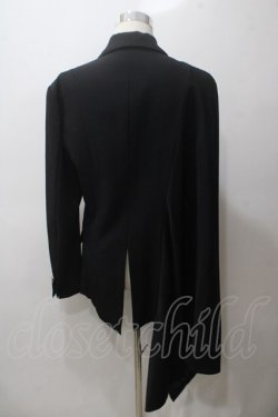 画像2: BPN FOR MEN / アシンメトリー ケープジャケット M 黒 Y-25-05-19-081-GO-JA-SZ-ZT108