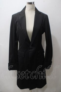 画像1: BPN FOR MEN / バックプリーツロングジャケット M 黒 Y-25-05-19-082-GO-JA-SZ-ZY