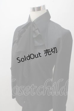 画像3: BPN FOR MEN / ジャボ付きブラウス M 黒 Y-25-05-19-083-GO-BL-SZ-ZY
