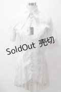 BPN FOR MEN / ストライプ燕尾ロングシャツ M 白 Y-25-05-19-086-GO-BL-SZ-ZY