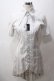 画像1: BPN FOR MEN / ストライプ燕尾ロングシャツ M 白 Y-25-05-19-086-GO-BL-SZ-ZY (1)