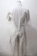 画像2: BPN FOR MEN / ストライプ燕尾ロングシャツ M 白 Y-25-05-19-086-GO-BL-SZ-ZY (2)