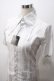 画像3: BPN FOR MEN / ストライプ燕尾ロングシャツ M 白 Y-25-05-19-086-GO-BL-SZ-ZY (3)