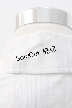 画像5: BPN FOR MEN / ストライプ燕尾ロングシャツ M 白 Y-25-05-19-086-GO-BL-SZ-ZY