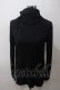 画像1: BPN FOR MEN / 編み上げハイネックカットソー M 黒 Y-25-05-19-088-GO-TO-SZ-ZY (1)