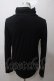 画像2: BPN FOR MEN / 編み上げハイネックカットソー M 黒 Y-25-05-19-088-GO-TO-SZ-ZY (2)