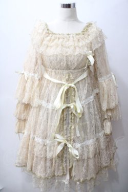 画像1: Physical Drop / レースドレスセット  アイボリー Y-25-05-19-090-LO-OP-SZ-ZY