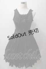 ALICE and the PIRATES / ローズバックリボンジャンパースカート  黒 Y-25-05-19-094-PA-OP-SZ-ZY