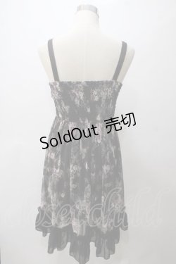 画像2: axes femme / 蝶×薔薇ワンピース M 黒 Y-25-05-19-097-AX-OP-SZ-ZY