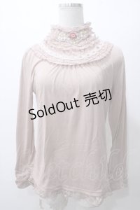 axes femme / ガーデンレースハイネックインナーカットソー  ピンク Y-25-05-19-013-AX-TO-AS-ZY