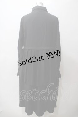 画像2: 【SALE】axes femme / レースフリル重ねシャツワンピース F 黒 Y-25-05-19-101-AX-OP-SZ-ZT073