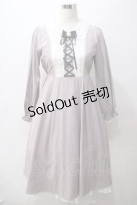 axes femme kawaii / 襟デザインロング長袖ワンピース M ピンク Y-25-05-19-103-AX-OP-SZ-OS