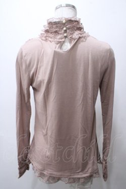 画像2: axes femme / ガーデンレースハイネックインナーカットソー  ピンク Y-25-05-19-013-AX-TO-AS-ZY