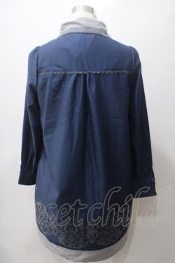 画像2: axes femme / ワンピース M 紺 Y-25-05-19-107-AX-OP-SZ-ZY