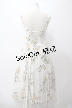 画像2: axes femme / 大花柄マキシワンピース M 生成り Y-25-05-19-110-AX-OP-SZ-ZY