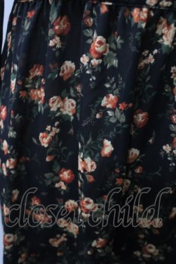 画像3: axes femme / 花柄フィッシュテールガウン M 黒 Y-25-05-19-115-AX-TO-SZ-ZY