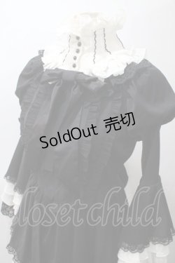 画像3: MARBLE / アーチブレード切り替え立ち衿クラシックワンピース  黒 Y-25-05-19-120-GO-OP-SZ-ZY