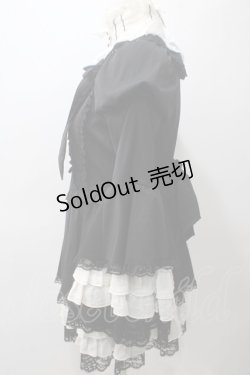 画像4: MARBLE / アーチブレード切り替え立ち衿クラシックワンピース  黒 Y-25-05-19-120-GO-OP-SZ-ZY