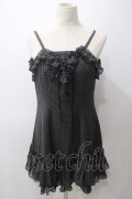 EXCENTRIQUE / シフォン水玉ワンピース  黒 Y-25-05-19-123-EL-OP-SZ-ZY